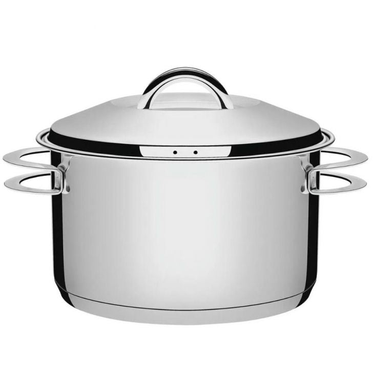 Caçarola Tramontina Solar 28cm 8,4L em Aço Inox com Fundo Triplo Cinza