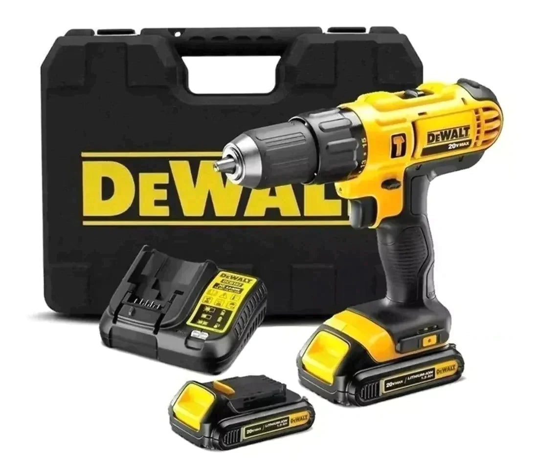 DEWALT Parafusadeira e Furaderia de Impacto de 1/2 Pol. (13mm) a Bateria 20V MAX* Litio-Ion sem Fio